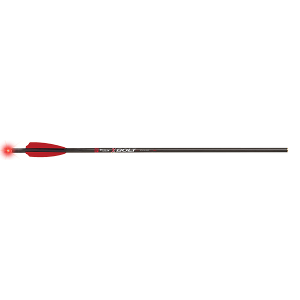 Victory Archery Crossbow Bolts – 20" XBolt With Lighted Nocks (Red) – 3 Pack Carbon Shaft